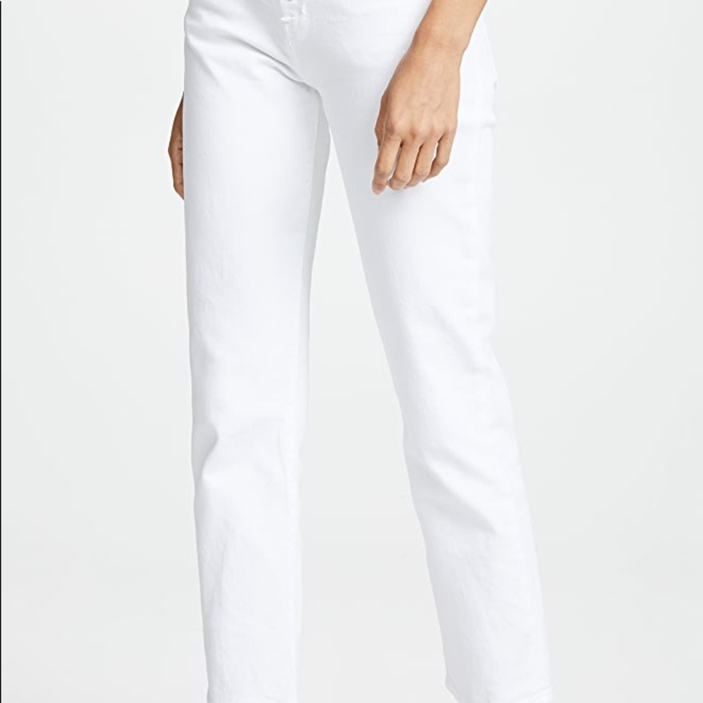 Current Elliot Original Straight Jeans White 27